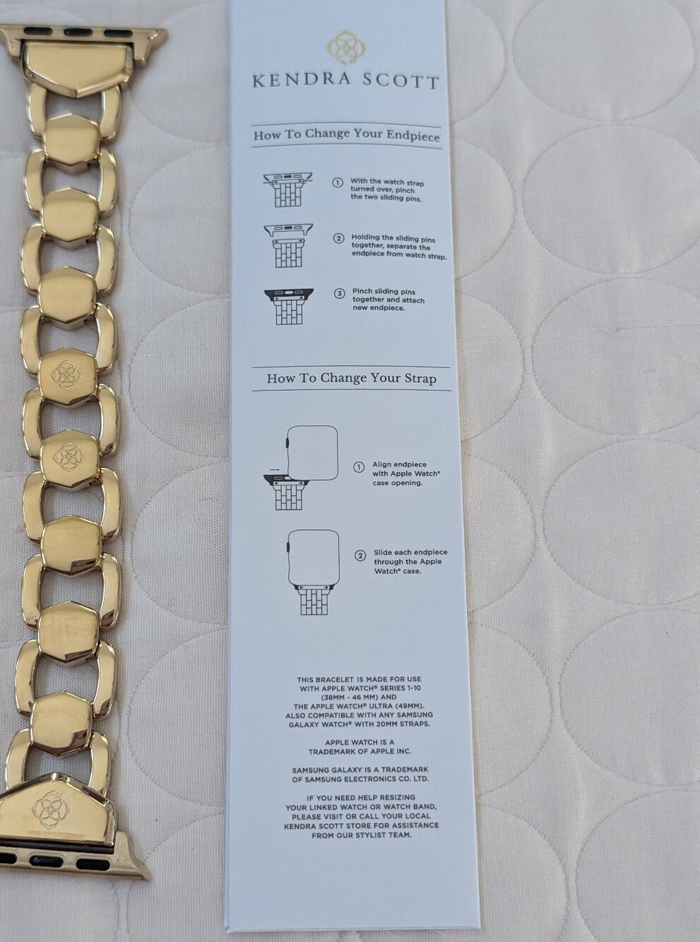 Kendra Scott Apple Or Samsung Watch Band - Picture 2 of 3